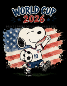 Snoopy w USA FLag WC 2026