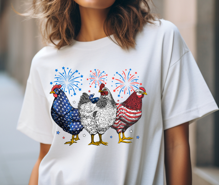 Chicken Party DTF Transfer