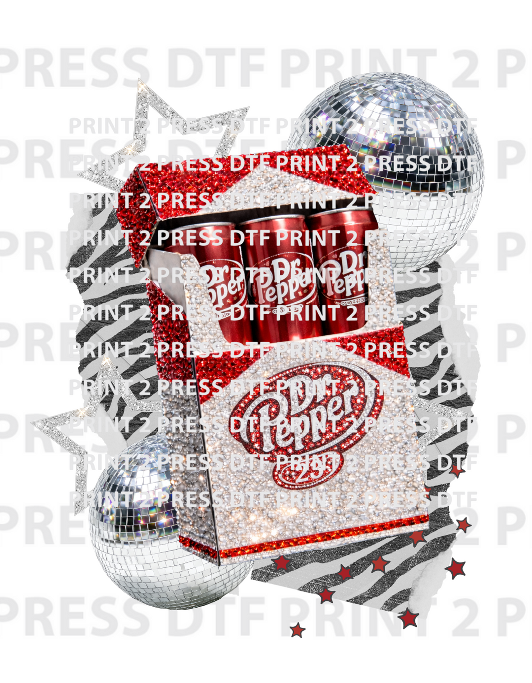 Pack Of Dr. Pepper Disco balls