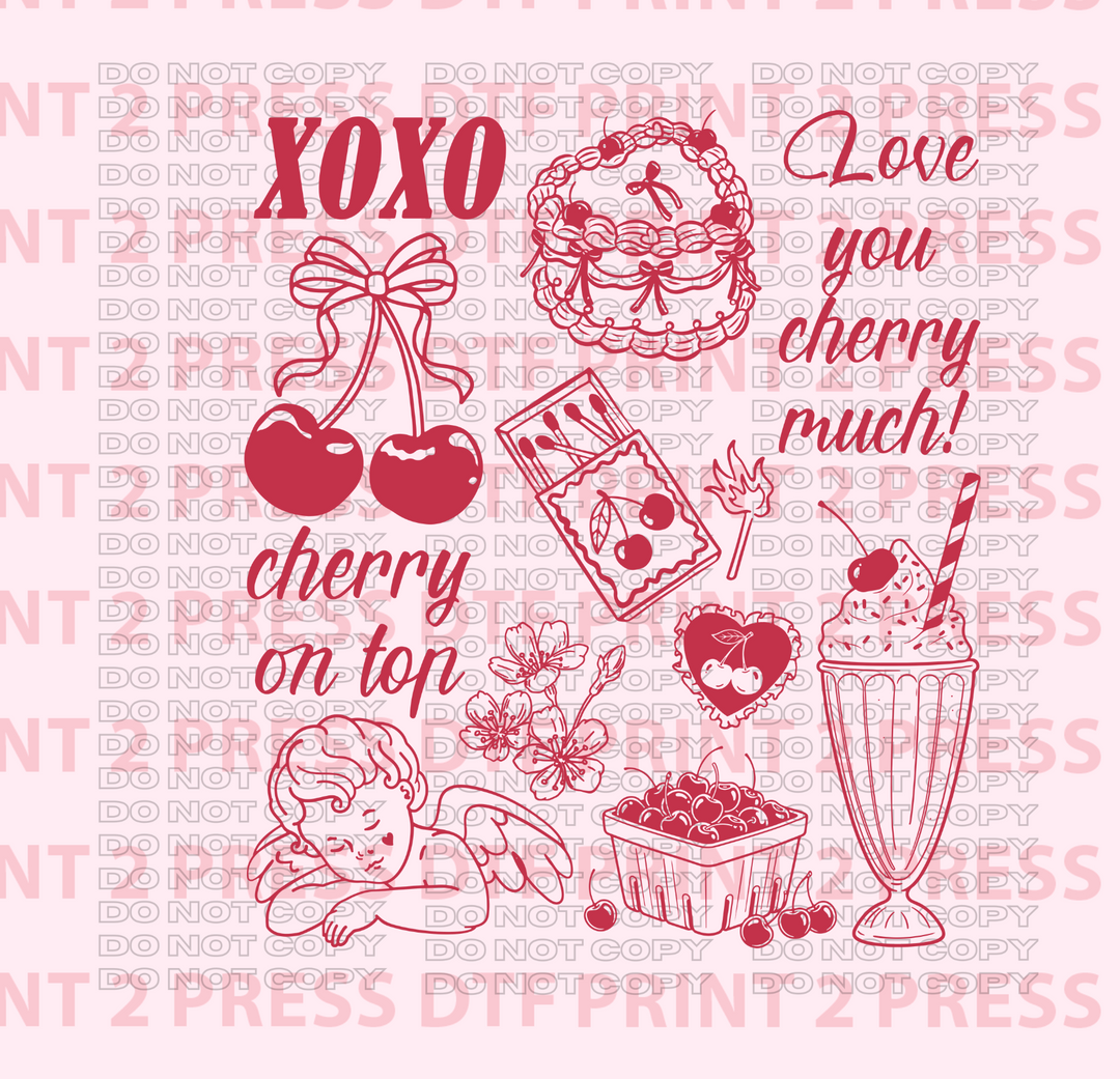 Preppy retro Valentine