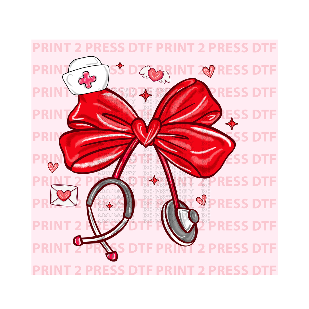 Stethoscope with Red Bow