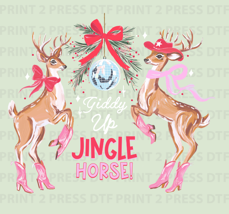 Giddy Up Jingle Horse (white)