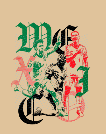 Mexico (old english halftone)