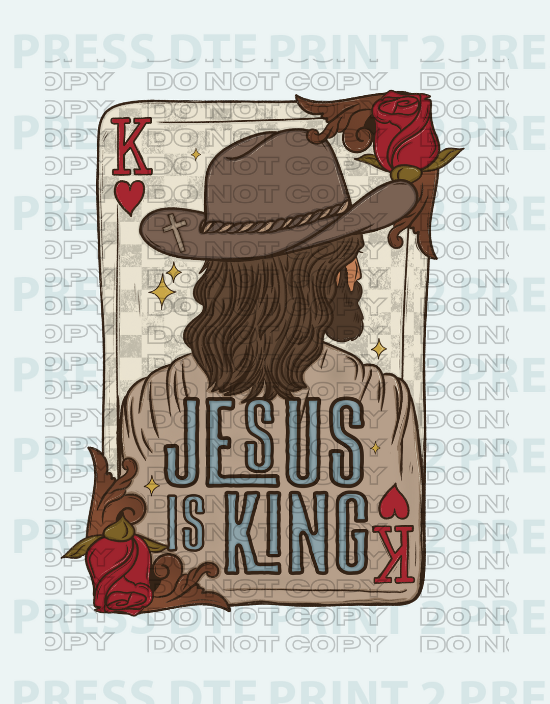 Jesus Is King Western Cowboy Hat