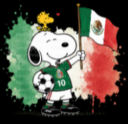 Snoopy w Mexico FLag WC 2026
