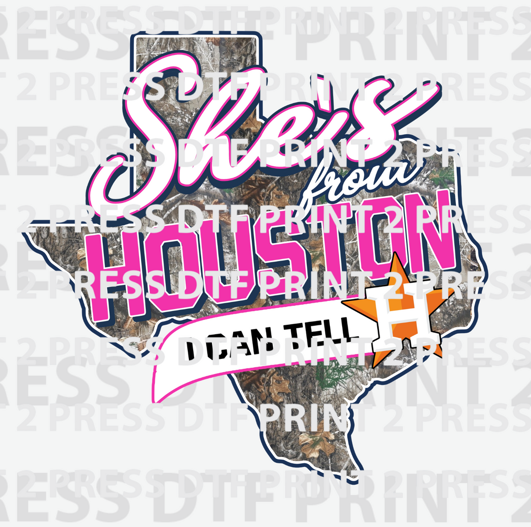 She's from Houston Camo Pink Houston