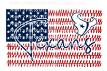 Texans Flag Red White and Blue