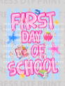 First Day of School Neon Pink